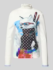 Longsleeve aus Baumwoll-Mix mit Stehkragen von Marc Cain - 42