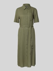 Tailliertes Freizeitkleid mit Bindegürtel Modell 'PIA' von Pieces - 11