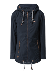 Damesjack met capuchon, model 'Zuzka' - waterdicht  van Ragwear Blauw / turquoise - 47