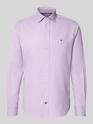 Koszula biznesowa o kroju regular fit z mieszanki bawełny od Tommy Hilfiger - 16