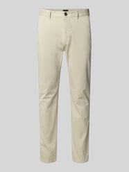 Chinosy o kroju slim fit z mieszanki bawełny od BOSS Orange - 24