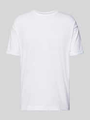 Oversized T-Shirt mit überschnittenen Schultern Modell 'THILO' von Drykorn Weiß - 10