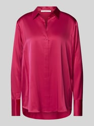 Bluse mit Umlegekragen von Herzensangelegenheit Pink - 26