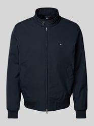 Jacke mit Logo-Stitching Modell 'HARRINGTON' von Tommy Hilfiger Blau - 34