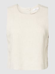 Crop Top mit Rundhalsausschnitt von Jake*s Casual Beige - 9