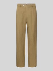 Straight Fit Leinenhose aus reinen Leinen Modell 'Lynx' von MMX Beige - 9