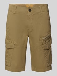 Slim Fit Cargoshorts mit Label-Print Modell 'NORDROP' von PME Legend Beige - 5