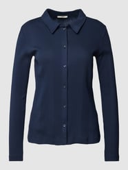 Strickjacke in Ripp-Optik von Esprit Blau - 47