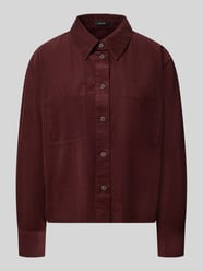 Regular Fit Langarmbluse aus reiner Baumwolle Modell 'Fronna' von OPUS Bordeaux - 41