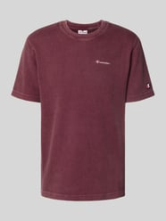 T-shirt z wyhaftowanymi logo i okrągłym dekoltem od CHAMPION - 19