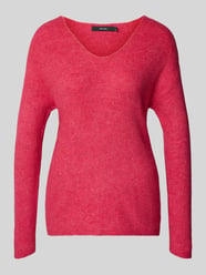 Sweter z dekoltem w serek w kroju regular fit model 'CREWLEFILE' od VERO MODA - 44