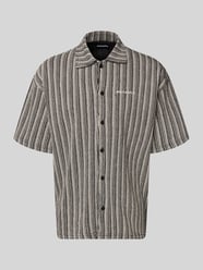 Relaxed Fit Freizeithemd mit Label-Stitching Modell 'Forno' von PEGADOR - 20