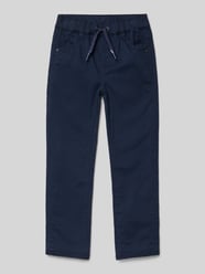 Regular Fit Jogpants aus Baumwoll-Mix mit Tunnelzug Modell 'PELLE' von s.Oliver RED LABEL Blau - 26