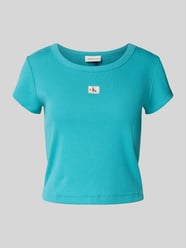 T-Shirt mit Label-Badge von Calvin Klein Jeans - 39