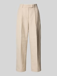 Tapered Stoffhose mit Leinenanteil von Tommy Hilfiger Beige - 4