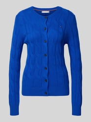 Regular fit gebreid jack van zuivere wol met kabelpatroon van Tommy Hilfiger - 9