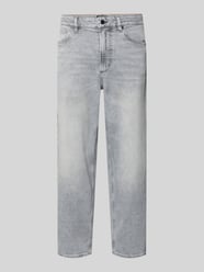 Jeansy z bawełnianej mieszanki o kroju tapered fit model 'ARLO' od BOSS Orange - 14