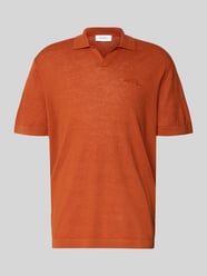 Regular Fit Poloshirt aus Leinen-Baumwoll-Mix Modell 'Emmanuel' von Les Deux Orange - 26