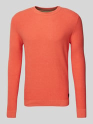 Regular Fit Strickpullover aus reiner Baumwolle von Tom Tailor Orange - 30