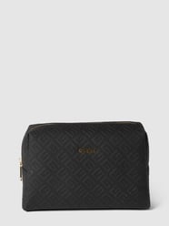Kosmetiktasche mit Strukturmuster von Guess Grau / Schwarz - 5