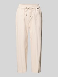 Spodnie sportowe z mieszanki wiskozy z elastycznym pasem od Marc Cain - 7