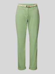 Chinosy o kroju slim fit z paskiem od Tom Tailor - 36