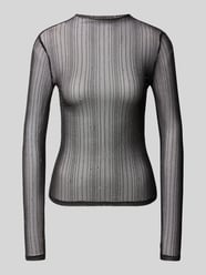 Slim Fit Longsleeve in semitransparenter Optik Modell 'TURNO' von VILA - 16