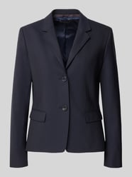 Żakiet o kroju slim fit z mieszanki żywej wełny i elastanu z kieszeniami z patką od windsor. - 16