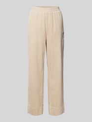 Straight Leg Stoffhose mit Strukturmuster Modell 'Berinna' von mbyM Beige - 25