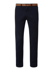 Slim Fit Chino mit Gürtel von Tom Tailor Denim Blau - 24