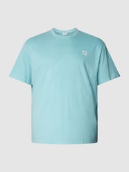 T-shirt PLUS SIZE z naszywką z logo od S.Oliver Plus Zielony - 31