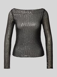 Longsleeve mit U-Boot-Ausschnitt von Gina Tricot Schwarz - 13