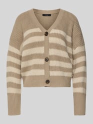 Kardigan rozpinany o kroju relaxed fit z dekoltem w serek model „LEA” od VERO MODA - 25