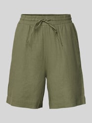 Relaxed Fit Leinenbermudas mit Tunnelzug Modell 'Lava' von FREE/QUENT - 16