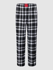Pyjama-Hose mit Karomuster von HUGO Grau / Schwarz - 24