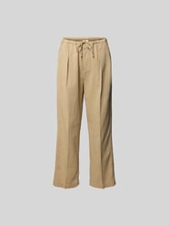Stoffhose mit Leinen-Anteil von Closed Beige - 5