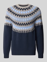 Strickpullover mit Norweger-Muster und Rundhalsausschnitt von MCNEAL - 43