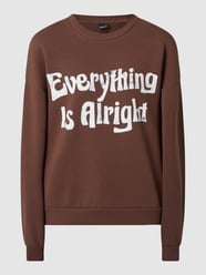 Sweatshirt met tekst, model 'Riley' van Gina Tricot Bruin - 25