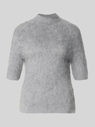 Strickshirt aus Alpaka-Mix mit kurzem Stehkragen von someday. - 37