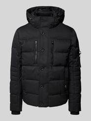 Regular Fit Steppjacke mit abnehmbarer Kapuze von Tom Tailor Schwarz - 36