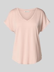 Loose Fit T-Shirt aus aus Viskose-Mix von Tom Tailor Denim Pink - 11