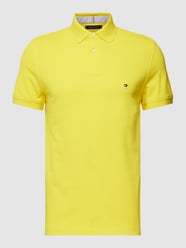 Poloshirt mit Label-Stitching von Tommy Hilfiger Gelb - 20