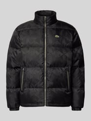 Daunenjacke mit Label-Badge von Lacoste Schwarz - 11