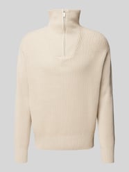 Troyer mit überschnittenen Schultern Modell 'DRY' von SELECTED HOMME Beige - 5