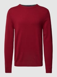 Gebreide pullover van kasjmier met ronde hals van Christian Berg Men Rood - 31