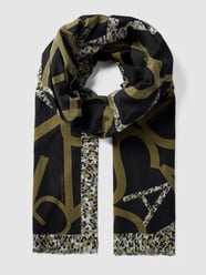 Schal mit Allover-Print von Marc Cain Grau / Schwarz - 26
