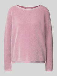 Comfort fit gebreide pullover met stippeltjesmotief van Tom Tailor Fuchsia - 18