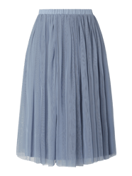 Midirock aus Mesh  von LACE & BEADS Blau - 5