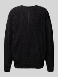 Gebreide pullover met labelbadge van CARLO COLUCCI - 4