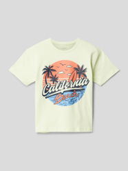 T-Shirt aus Baumwolle mit Motiv-Print Modell 'VAGNO' von Name It Weiß - 41